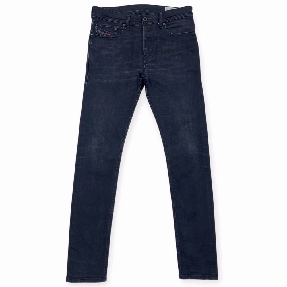 DIESEL Tepphar Skinny Carrot Black Stretch Jeans 30x32 0674N Rocker Grunge